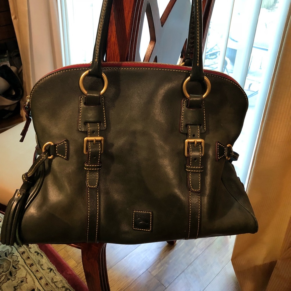 Dooney Florentine Domed Leather Ivy Green Bag